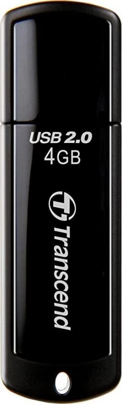 Transcend Jetflash 350 4 Gb (4 Gb /usb 2.0 / Juodos Spalvos )