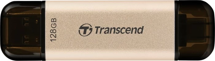 Transcend Jetflash 930c 128 Gb (128 Gb / Aukso / Juodos Spalvos)