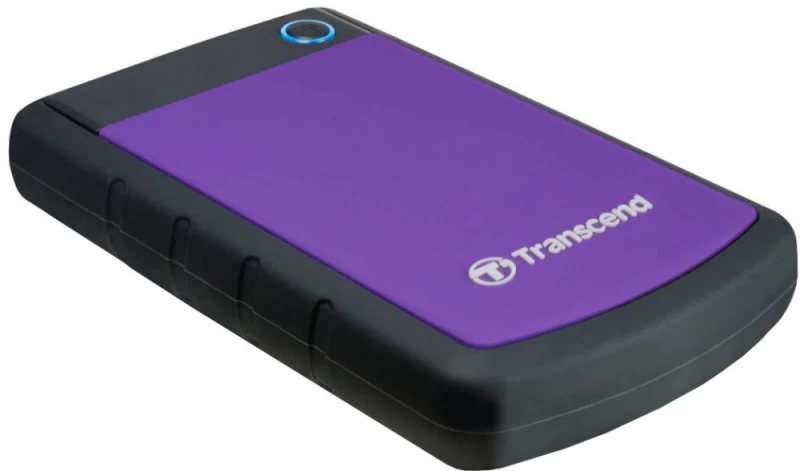 Transcend Storejet 25h3p Išorinis Kietasis Diskas (1 Tb / Juodas Ir Violetinis )