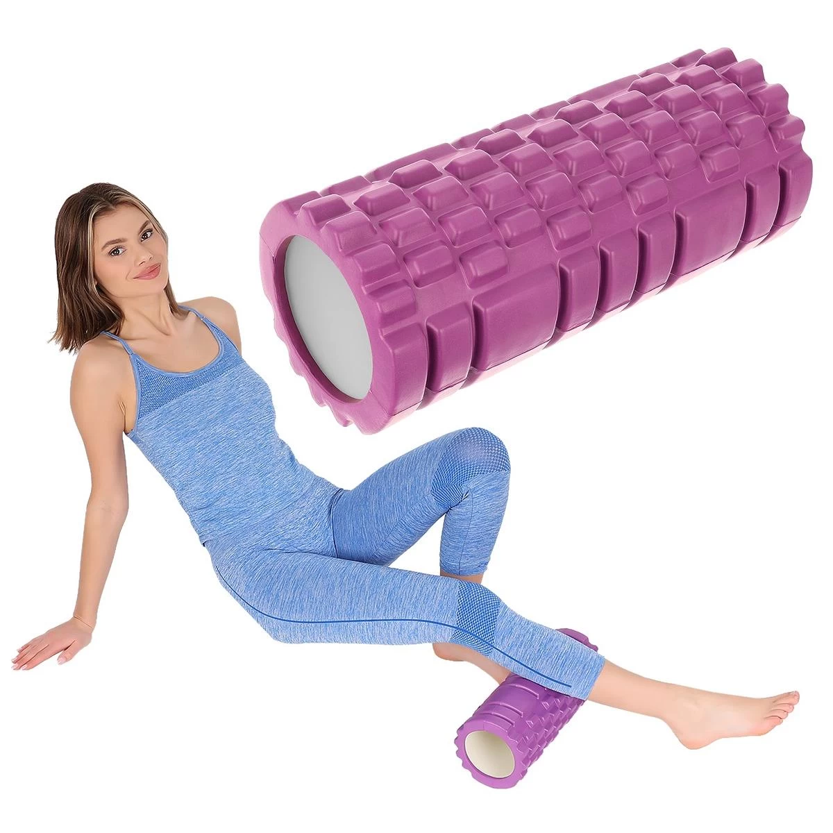 Treniruoklis Roller Purple 14x33cm 930g Enero Fit