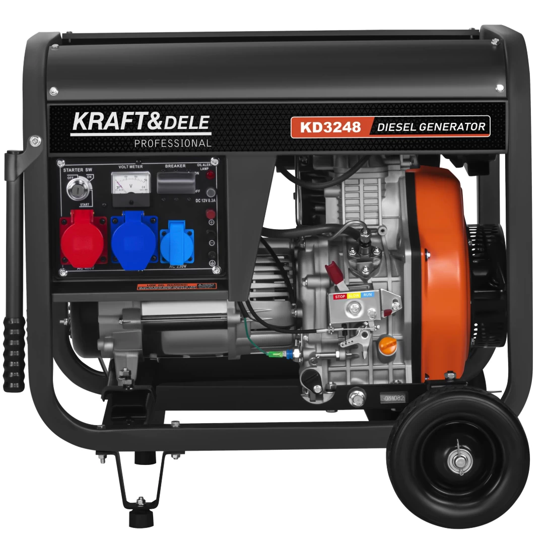Trifazis dyzelinis elektros generatorius 7kW Kraft&amp;Dele, KD3248