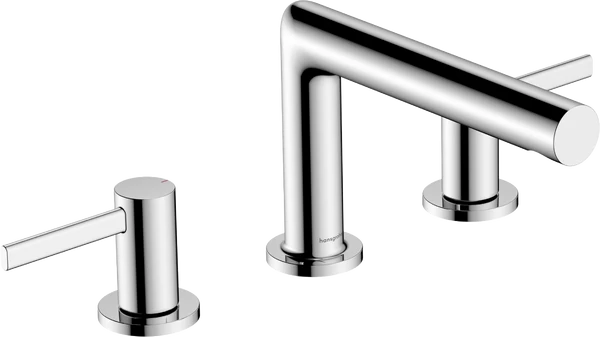 Trijų angų praustuvo maišytuvas HANSGROHE Zesis S 100 su dugno vožtuvu, chromas, 74733000