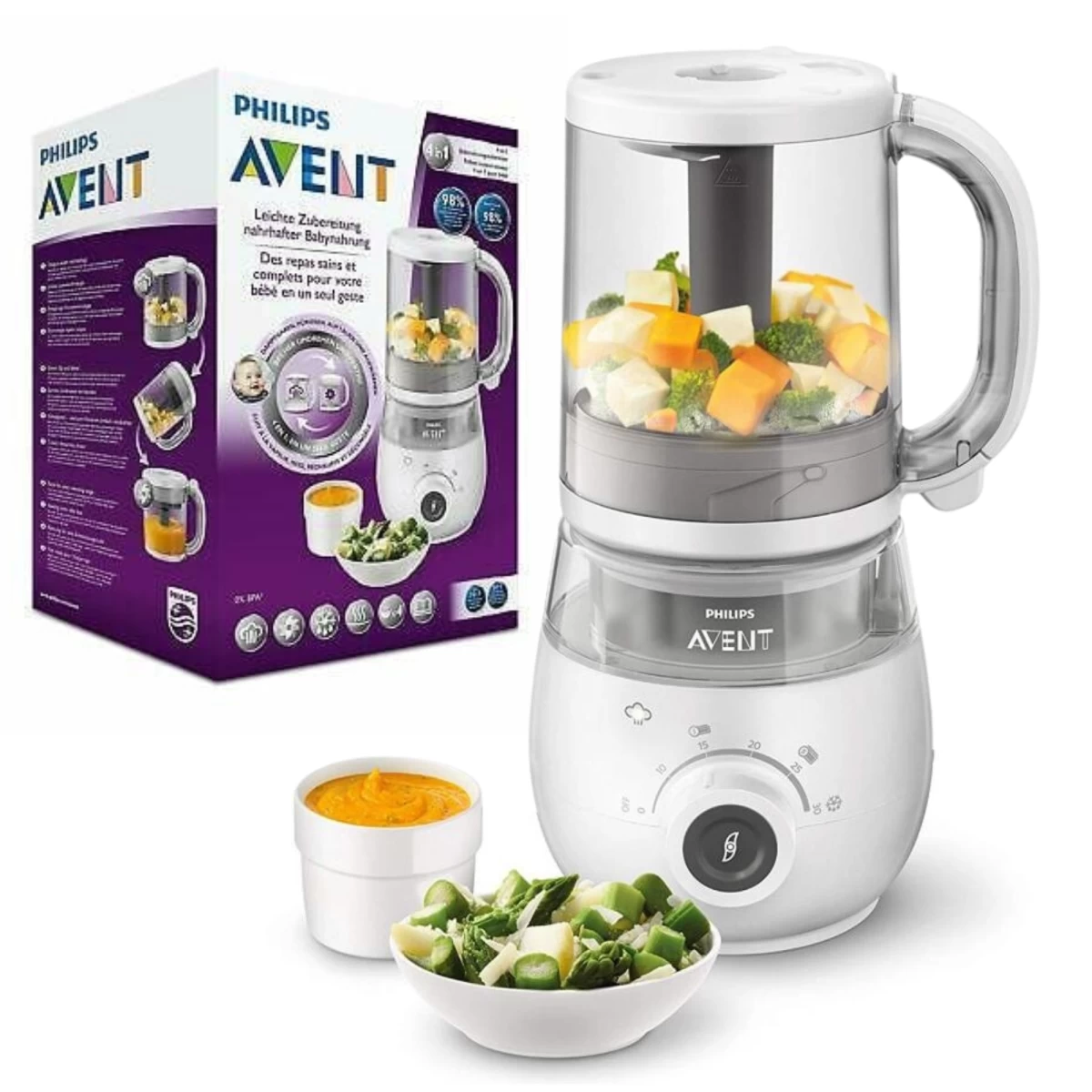 Trintuvas ir garintuvas Philips Avent 4in1 Premium SCF883