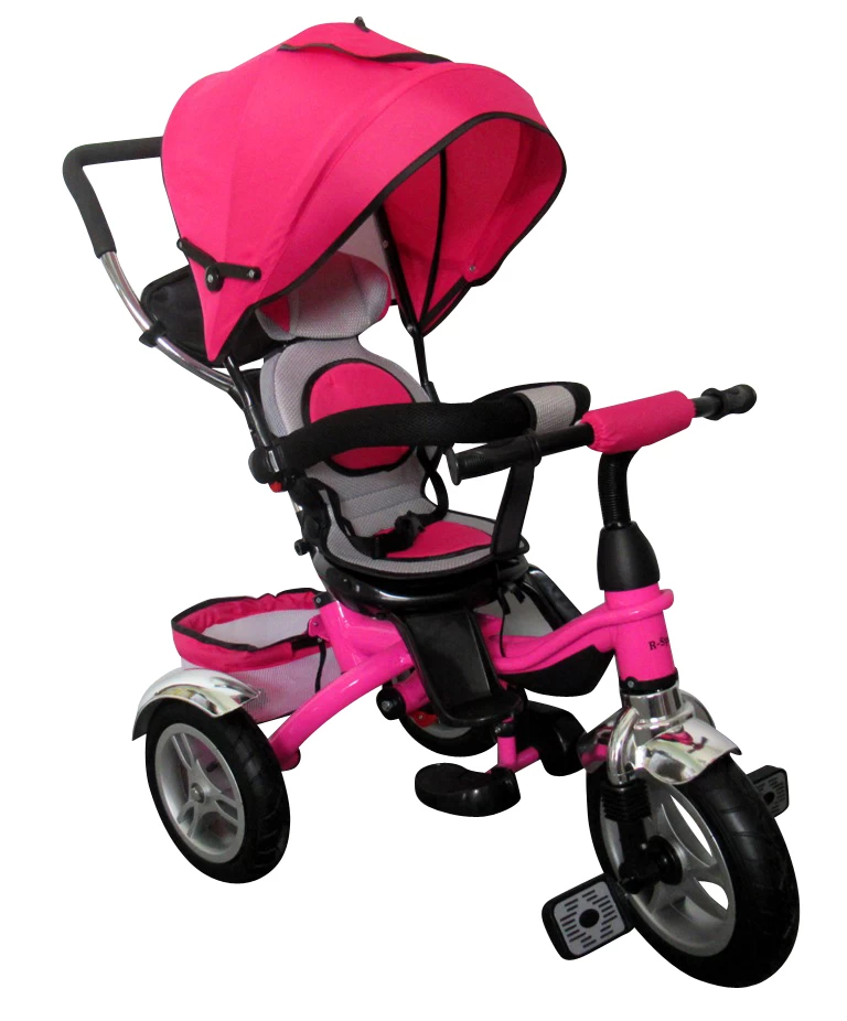 Triratis T3 Rožinis R-sport Pripučiami Ratai