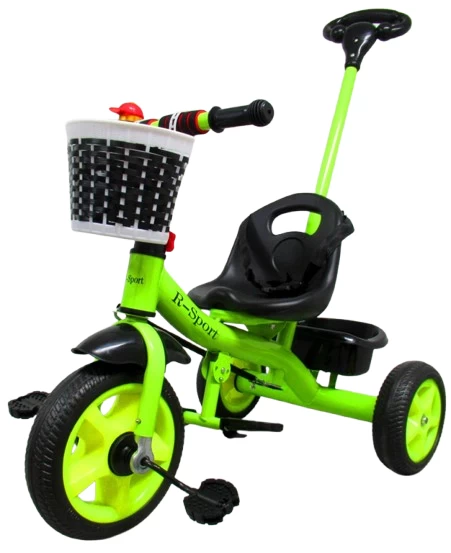 Triratukas T8 žalias Su Rankena Eva Ratai Pusher