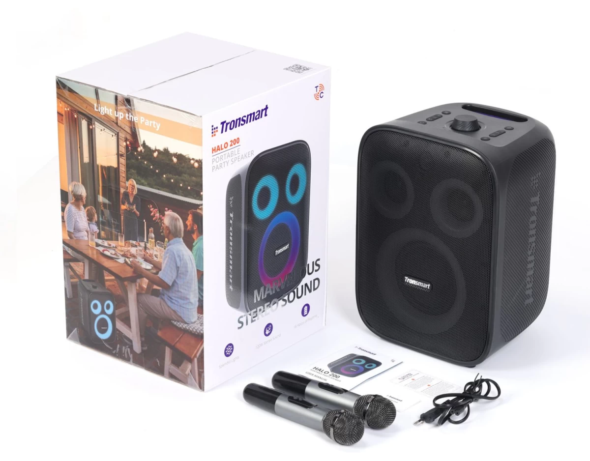 Tronsmart Halo 200 120w Belaidis Garsiakalbis + 2 Mikrofonai - Juodas