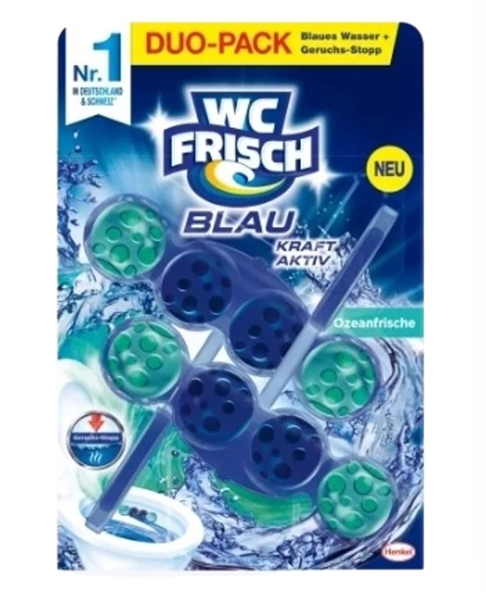 Tualeto Gaiviklis ocean Fresh, 100 G Pakabinamas Blokelis (vokietijos Produktas).