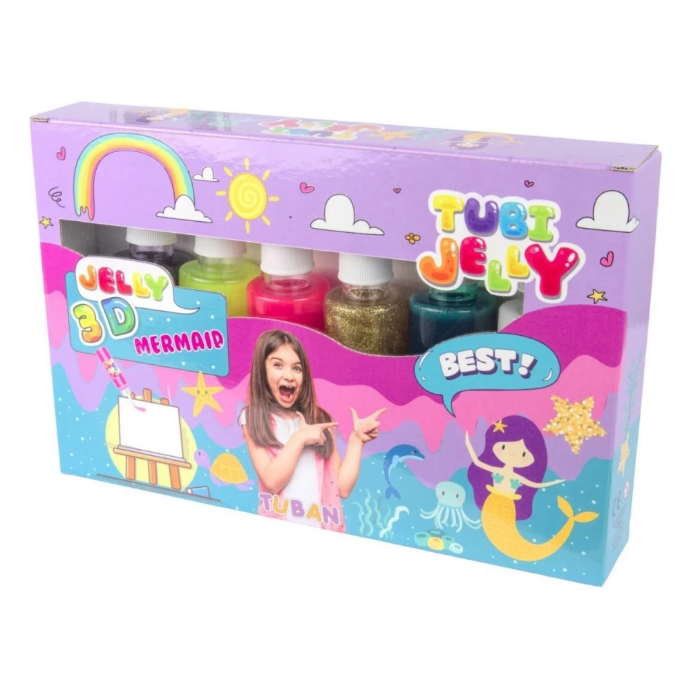 TUBAN Tubi Jelly set 6   colors - Mermaid