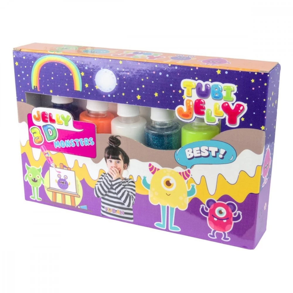 TUBAN Tubi Jelly set 6   colors - Monsters