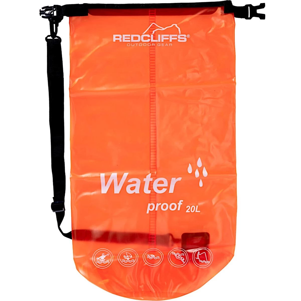 Turistinis Neperšlampamas Krepšys 20l Oranžinis Redcliffs