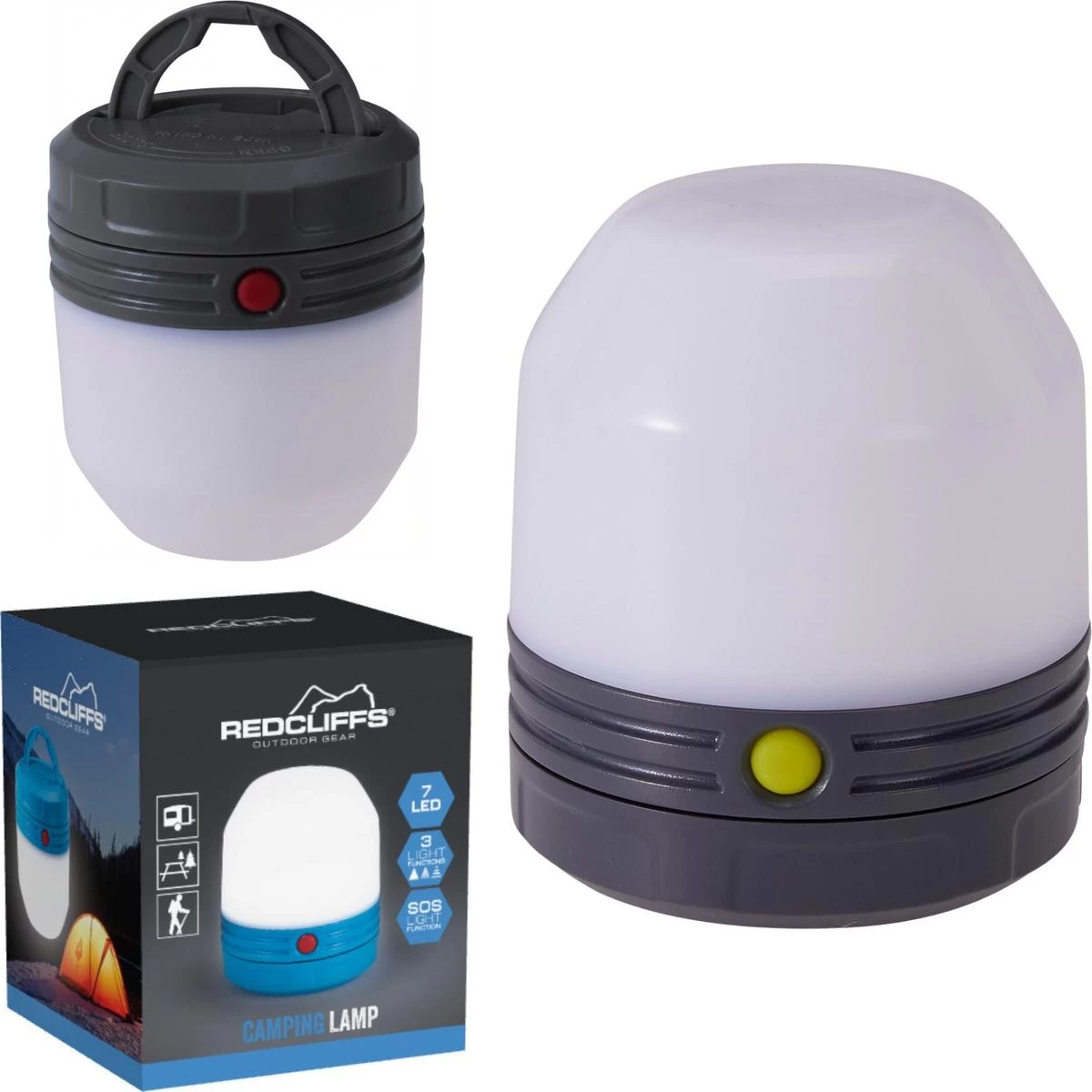 Turistinis švyturys 8x9cm Grey Redcliffs