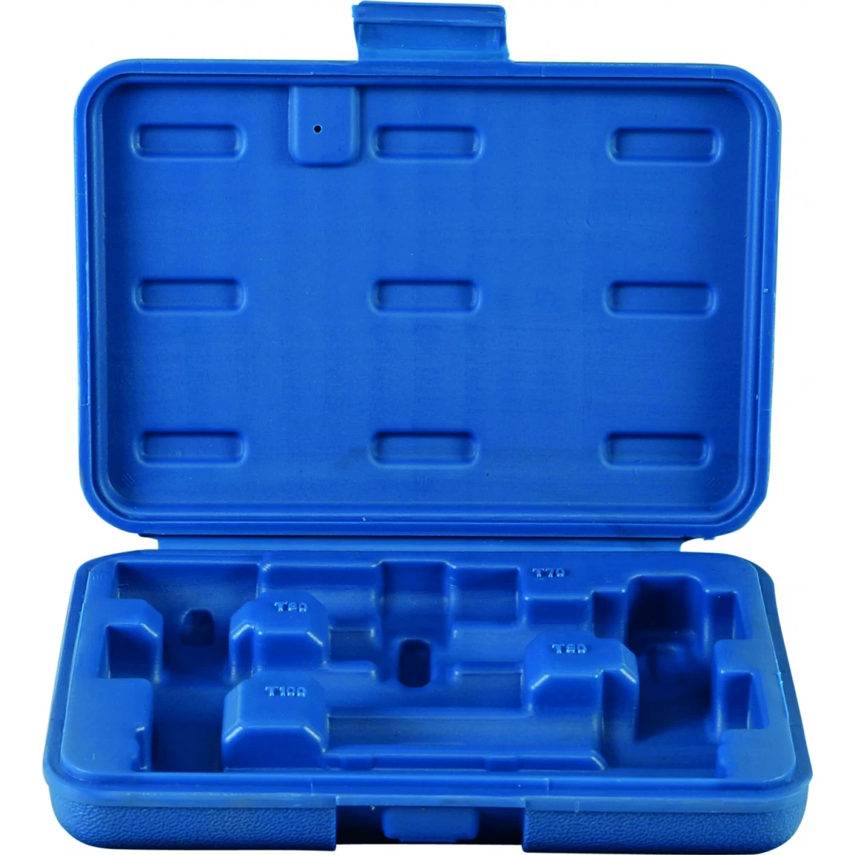 Tuščia dėžutė antgalių rinkiniui 4 vnt T-Star, 1/2 T70-T100 BGS 5103 (5103-LEER)