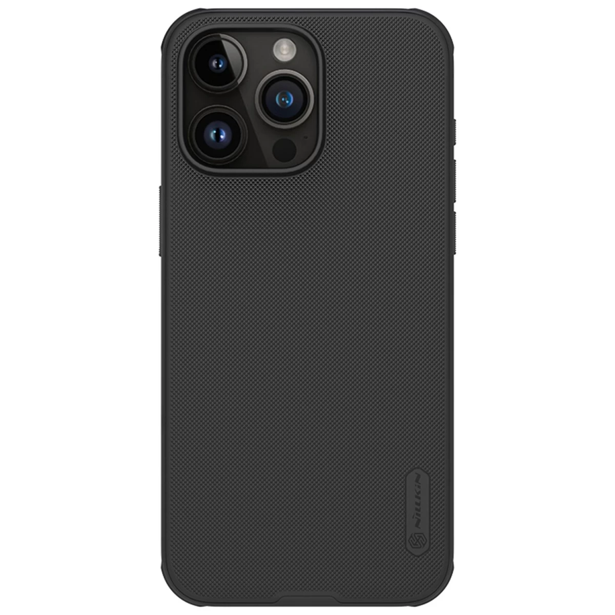 Tvirtas Dėklas Iphone 15 Pro Max Nillkin Super Frosted Shield Pro - Juodas