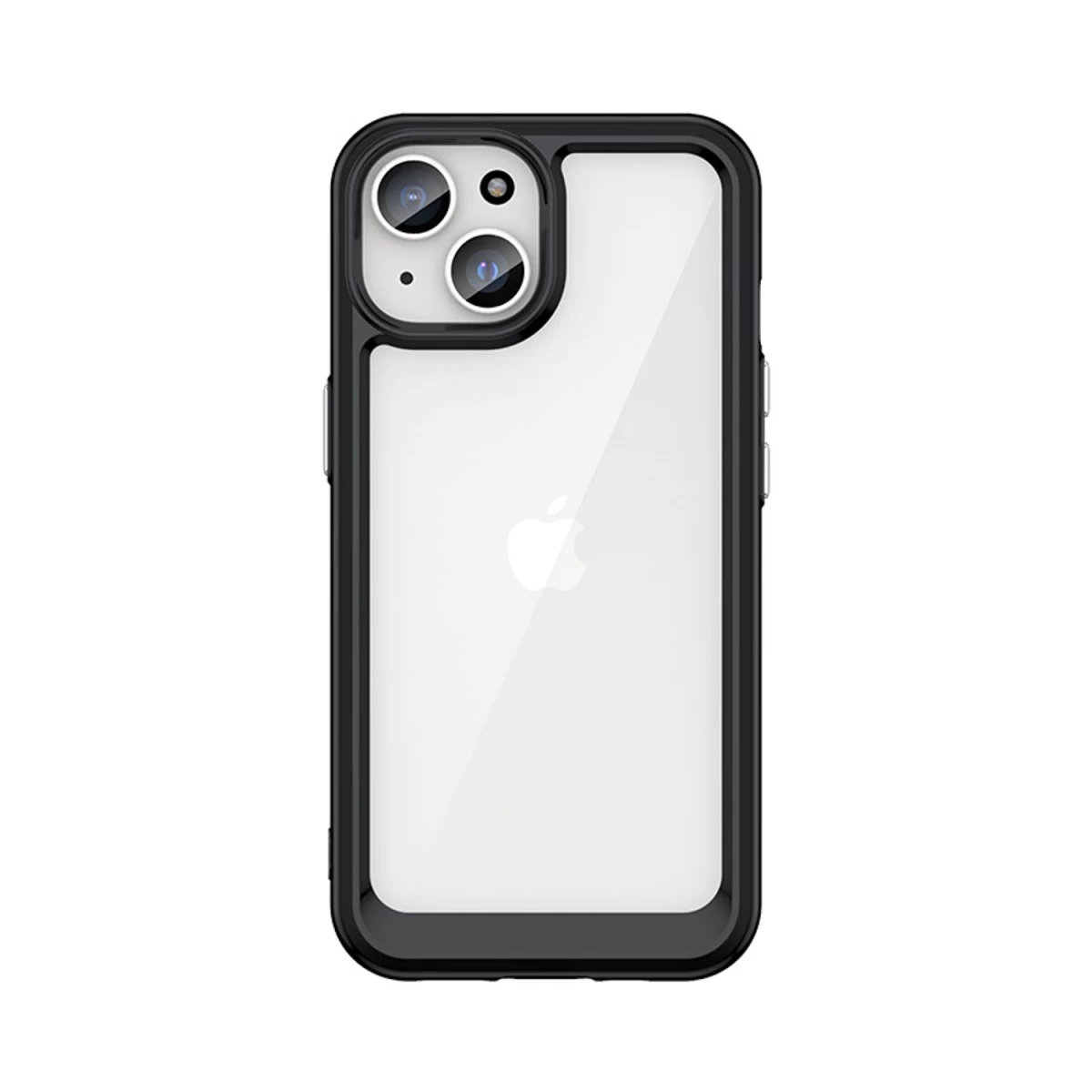 Tvirtas outer Space Dėklas Su Lanksčiu Rėmeliu Iphone 15 - Juodas