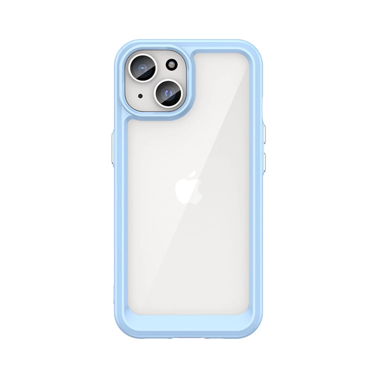 Tvirtas outer Space Dėklas Su Lanksčiu Rėmeliu Iphone 15 - Mėlynas