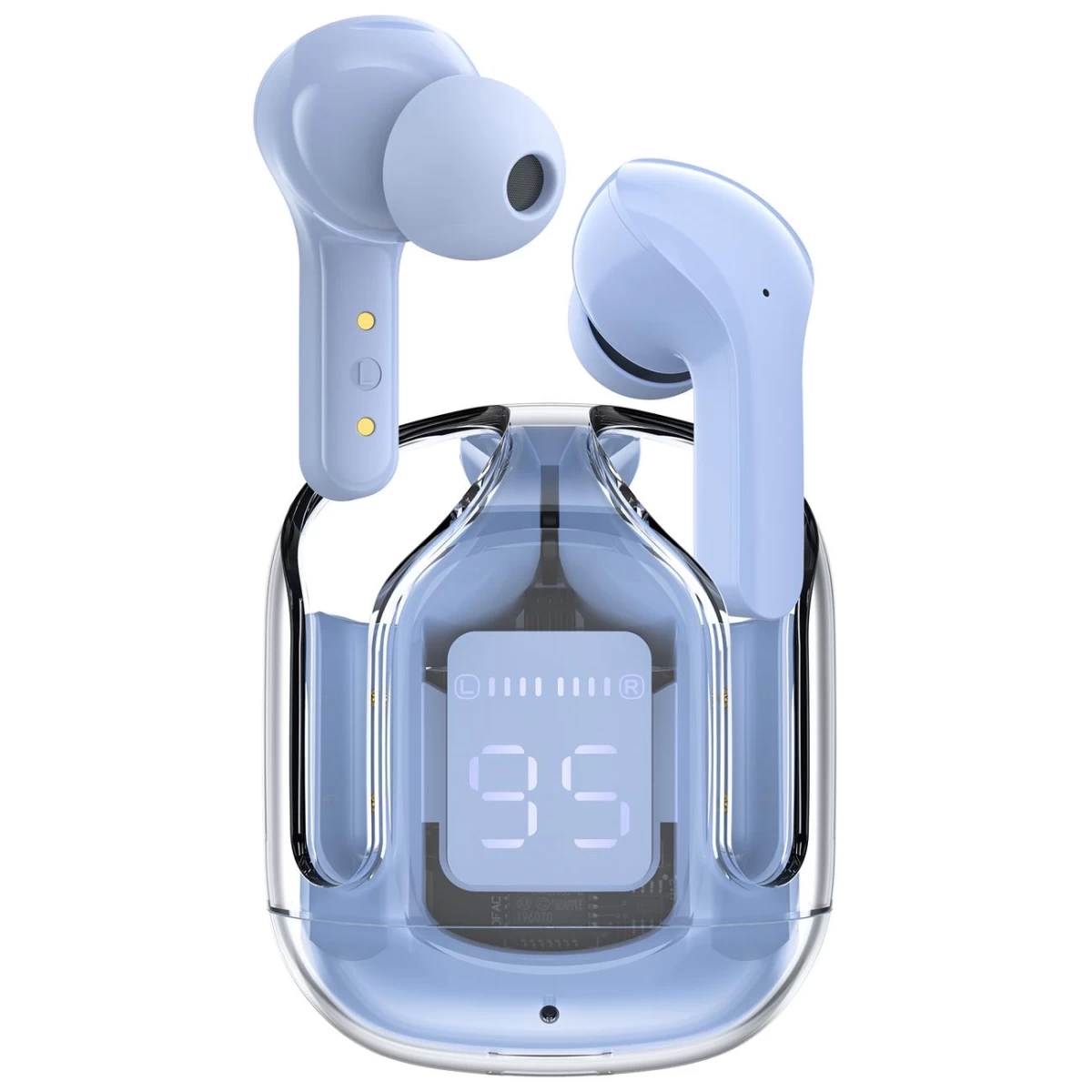 Tws bluetooth Belaidės Belaidės Ausinės šviesiai Mėlynos Spalvos