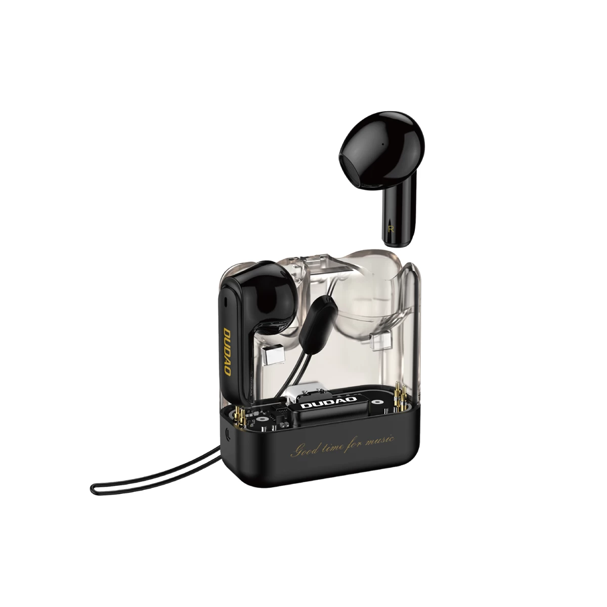 Tws Dudao U18pro bluetooth 5.3 Belaidės Ausinės Juodos Spalvos