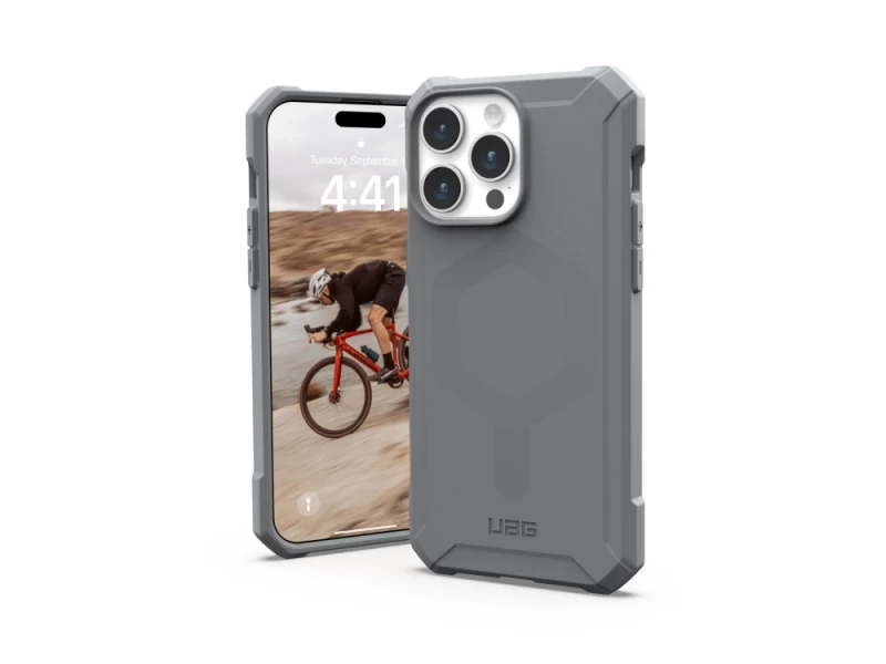 Uag Essential Armor Magsafe - Apsauginis Dėklas Iphone 15 Pro Max, Suderinamas Su Magsafe (sidabrinis) Uag Essential Armor Magsafe - Apsauginis Dėklas Iphone 15 Pro Max, Suderinamas Su Magsafe (sidabrinis)