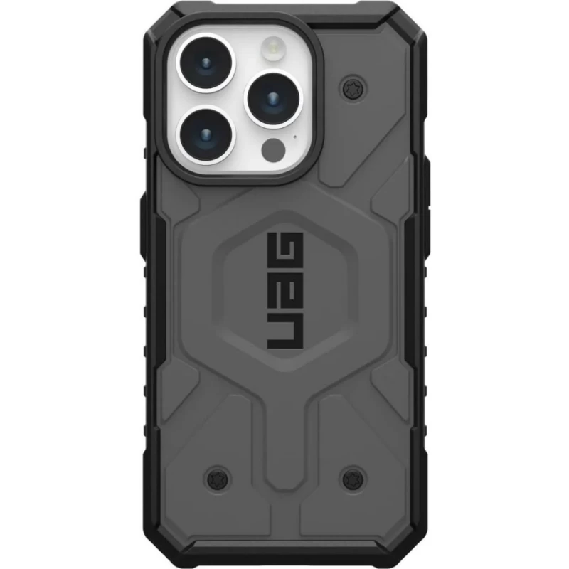 Uag Pathfinder Magsafe - Apsauginis Dėklas Iphone 15 Pro, Suderinamas Su Magsafe (sidabrinis)