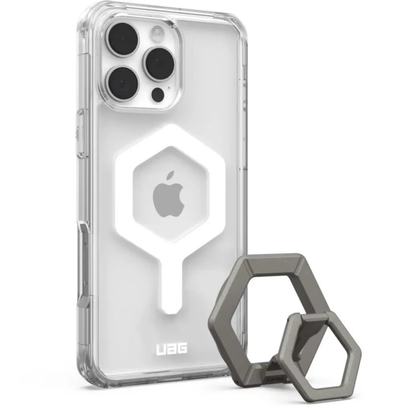 Uag Plyo Magsafe Bundle - Apsauginis Dėklas Iphone 16 Pro Max, Suderinamas Su Magsafe Ir Magnetiniu žiediniu Stovu (ledinis) Uag Plyo Magsafe Bundle - Apsauginis Dėklas Iphone 16 Pro Max, Suderinamas Su Magsafe Ir Magnetiniu žiediniu Stovu (ledinis)