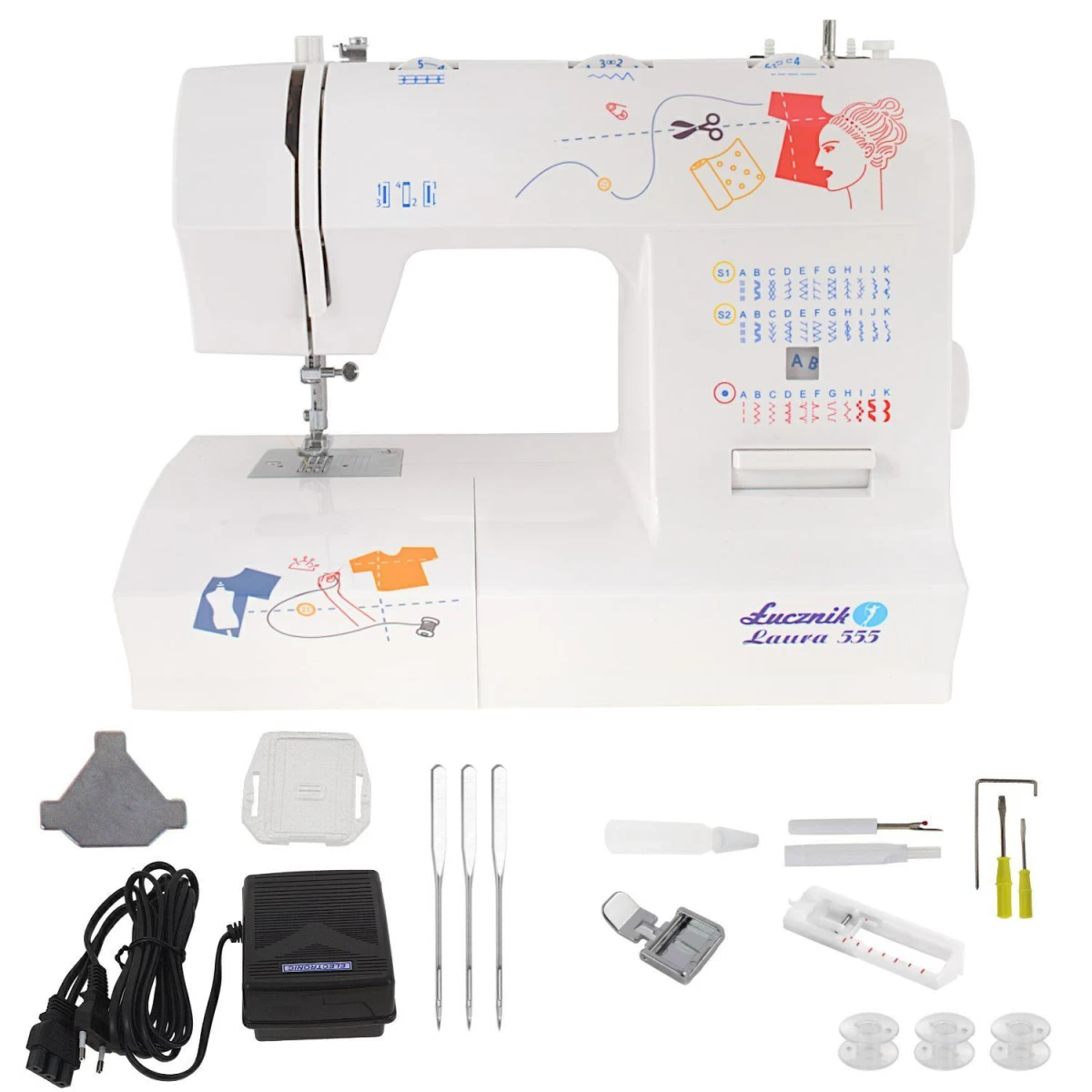 łucznik Maszyna Do Szycia 555 Laura