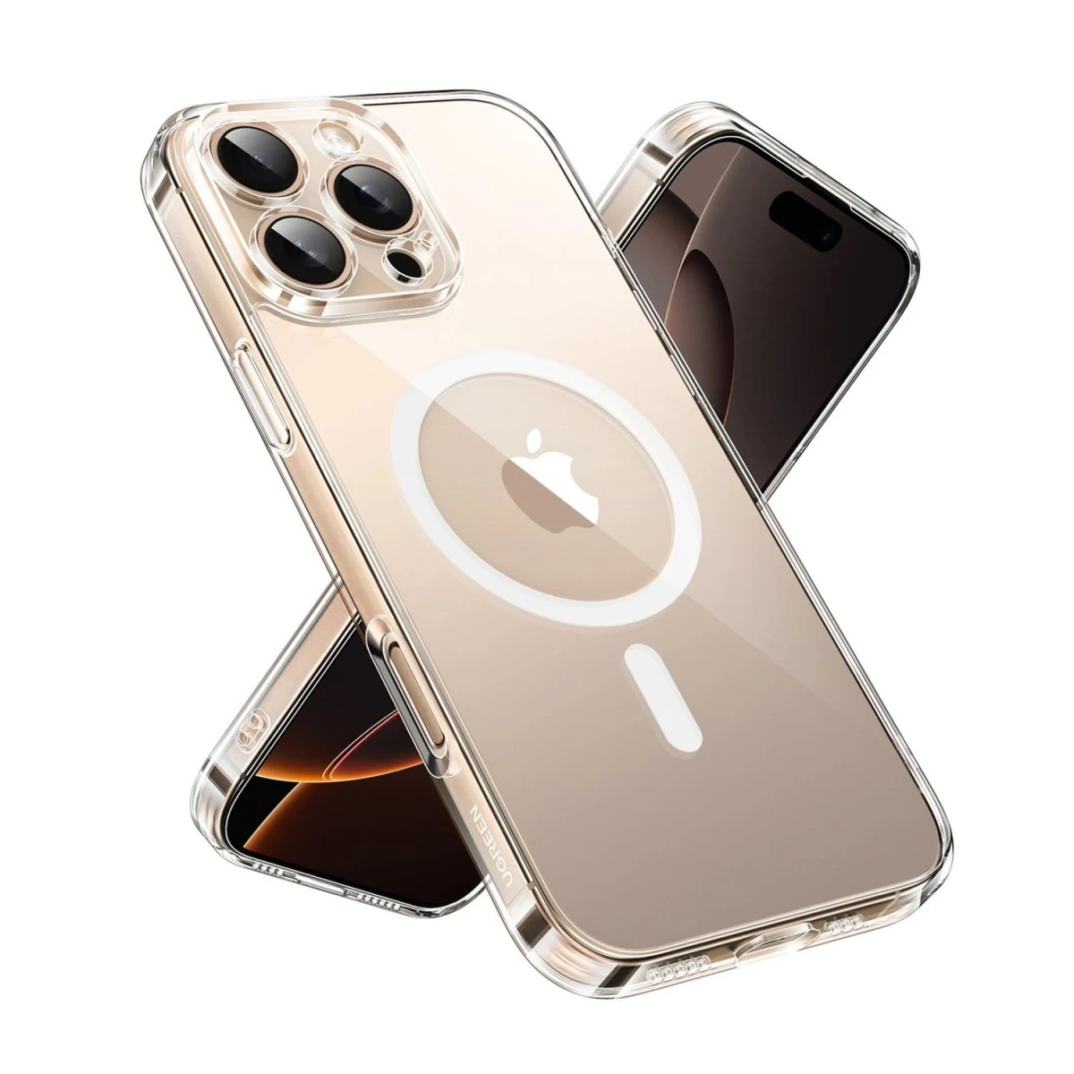 ugreen Classy Clear Magnetinis Dėklas iphone 16 Pro Max - Skaidrus