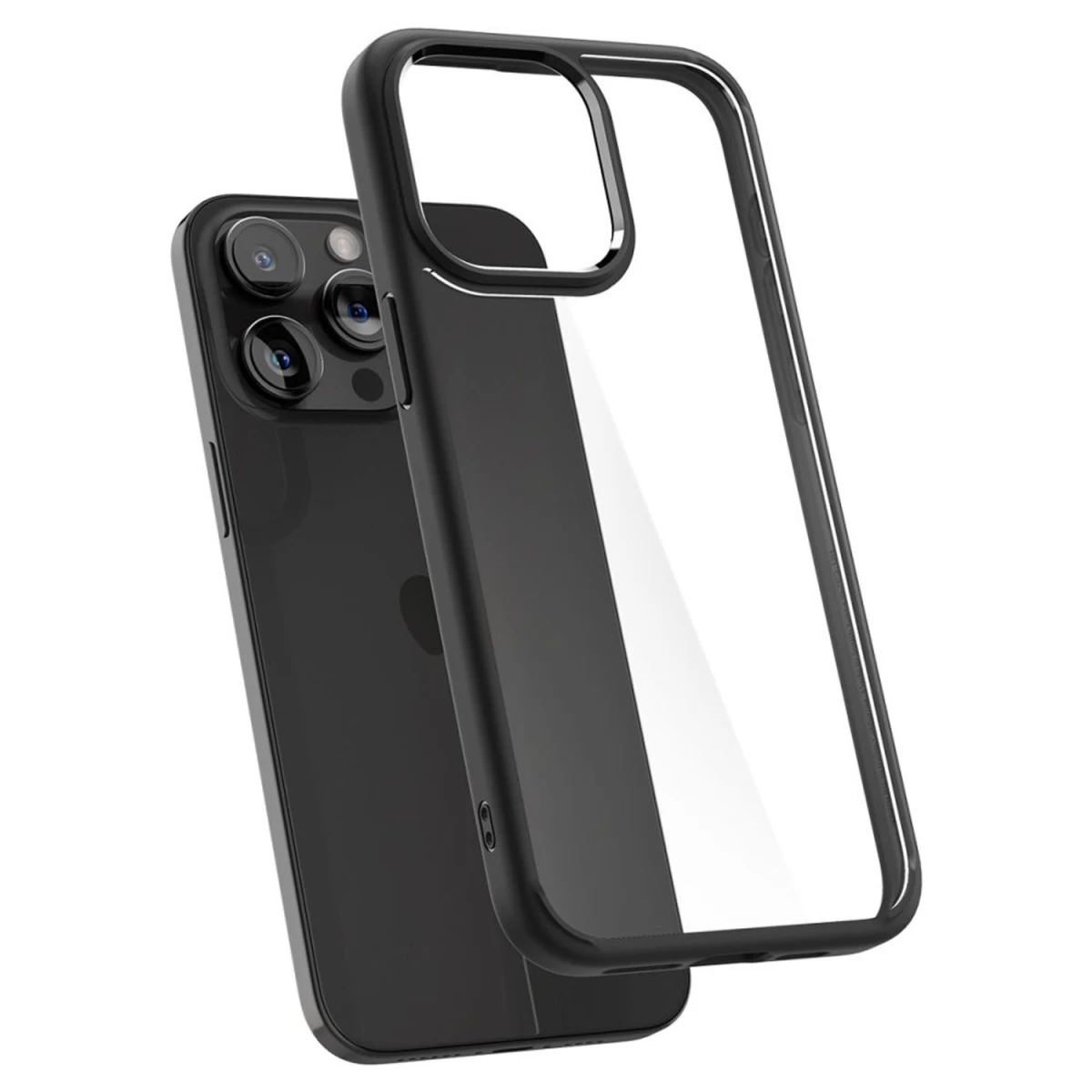 Ultra Hibridinis Dėklas iphone 15 Pro Matinės Juodos Spalvos