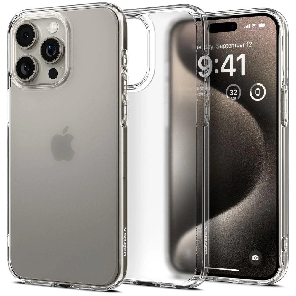 Ultra Hibridinis Dėklas iphone 15 Pro Max Permatomas