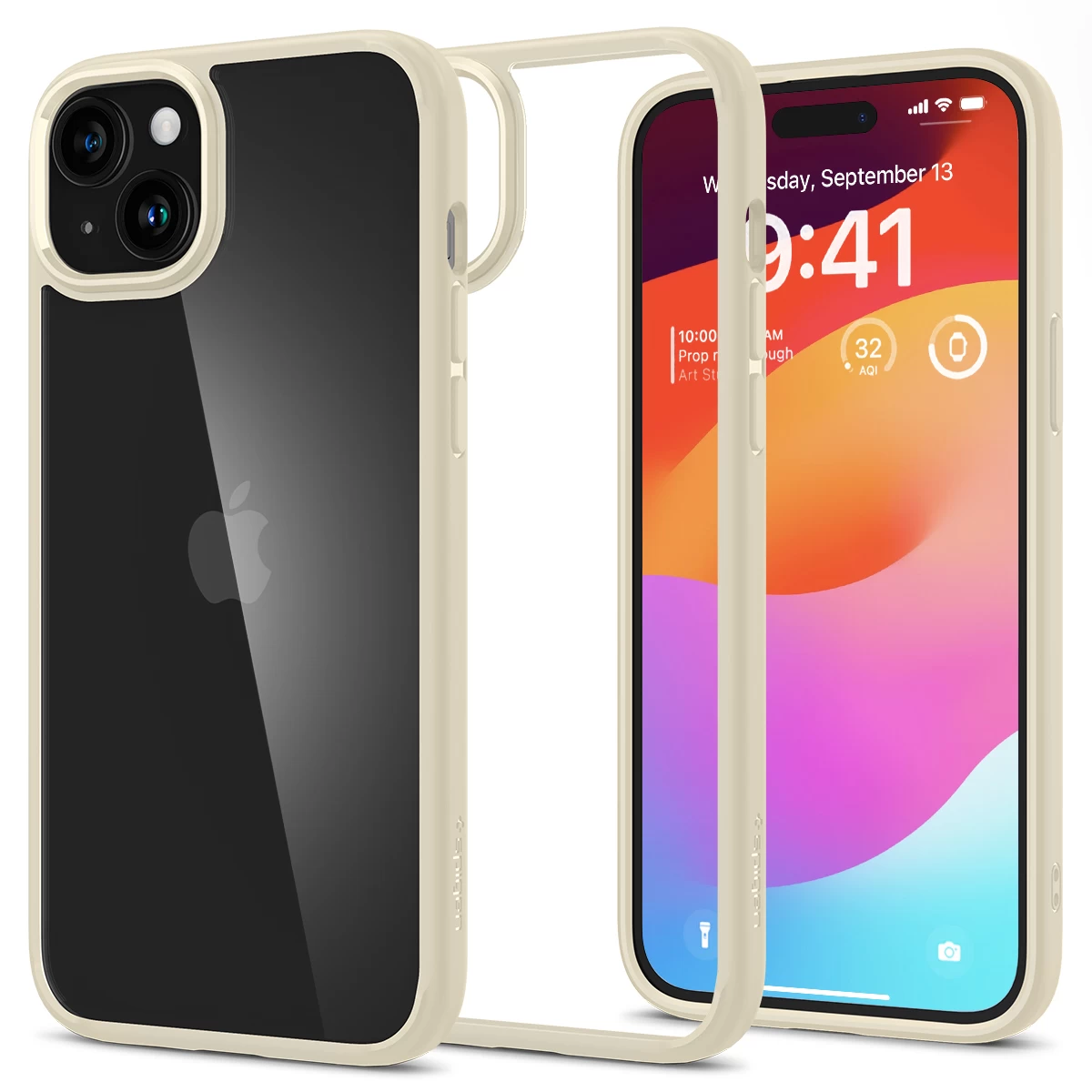 ultra Hybrid Dėklas iphone 15, Smėlio Spalvos