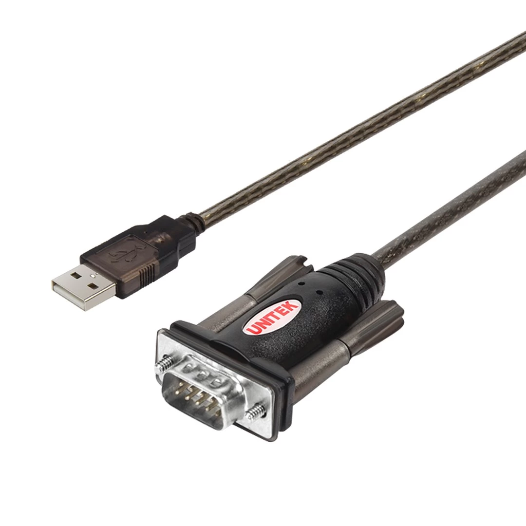 UNITEK Y-105 cable interface/gender adapter USB v. 1.1. RS232 Black