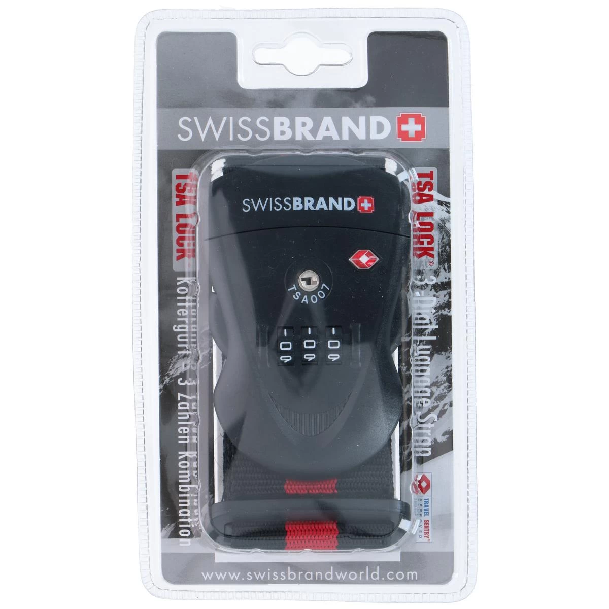 Universali Bagažo Saugos Juosta Su Tsa Kodu „swissbrand“