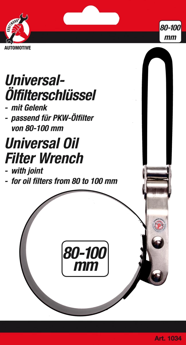 Universalus filtro raktas | Ø 80-100 mm (1034)