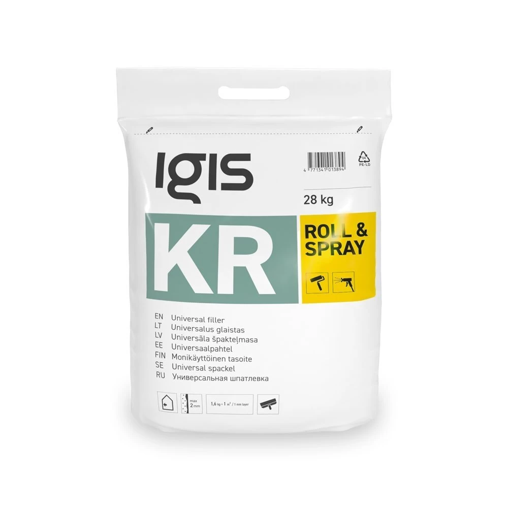 Universalus glaistas IGIS KR Rool and Spray, 28kg (maišas)