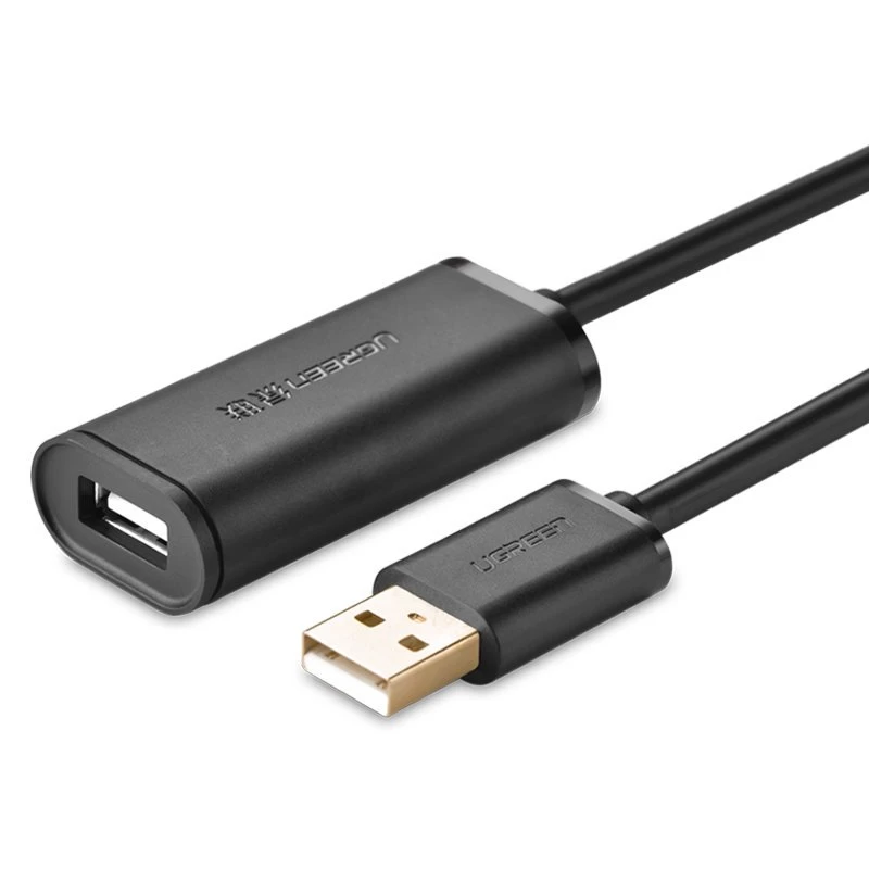 Usb 2.0 Aktyvus 480mbps 5 M Ilgio Juodas Ilgintuvas