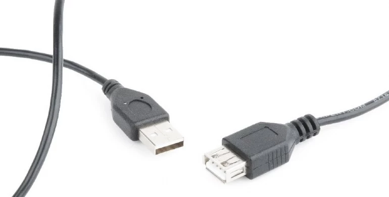 USB 2.0 extension cable AM-AFI 0.75m black USB 2.0 extension cable AM-AFI 0.75m black