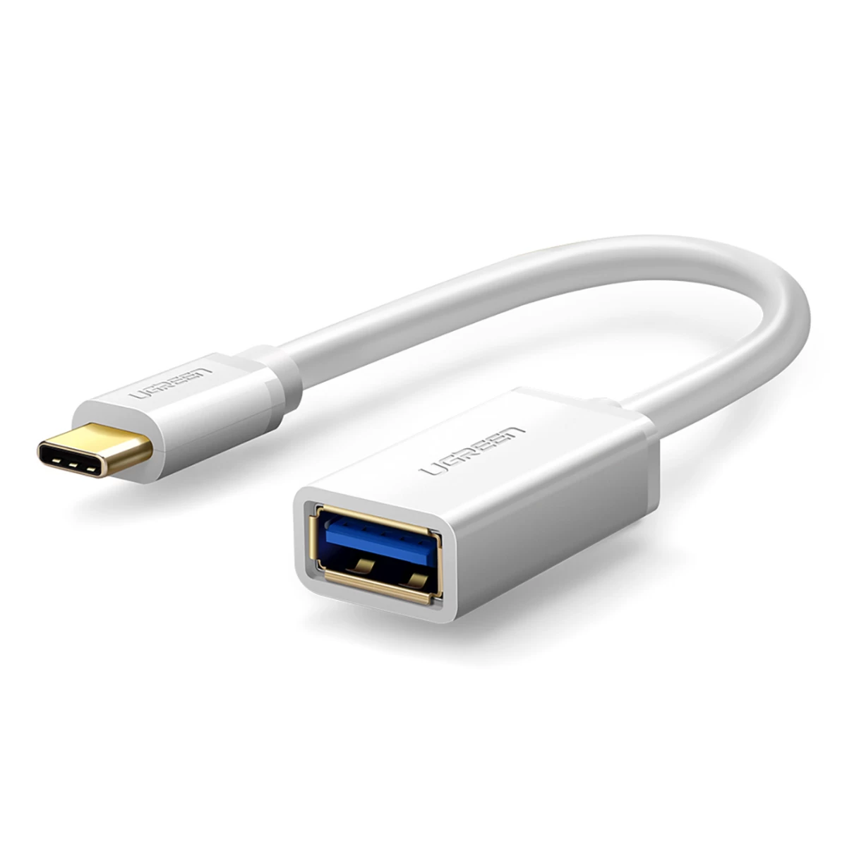 Usb-a 3.0 (moteriškos Lyties) - Usb-c 3.0 (vyriškos Lyties) Otg Adapteris - Baltas Usb-a 3.0 (moteriškos Lyties) - Usb-c 3.0 (vyriškos Lyties) Otg Adapteris - Baltas