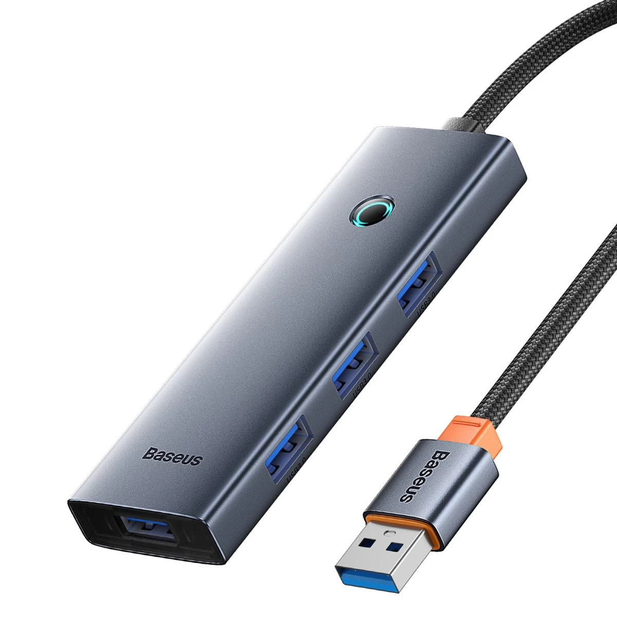 Usb-a į Usb-c Skirstytuvas, 5 V, 50 Cm – Pilkos Spalvos