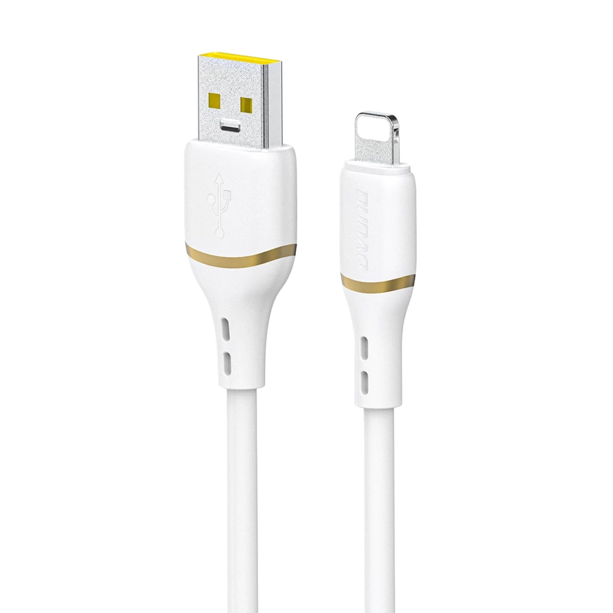 Usb-a - iphone Lightning Kabelis Su Silikonine Apyranke 30w 1 M - Baltas
