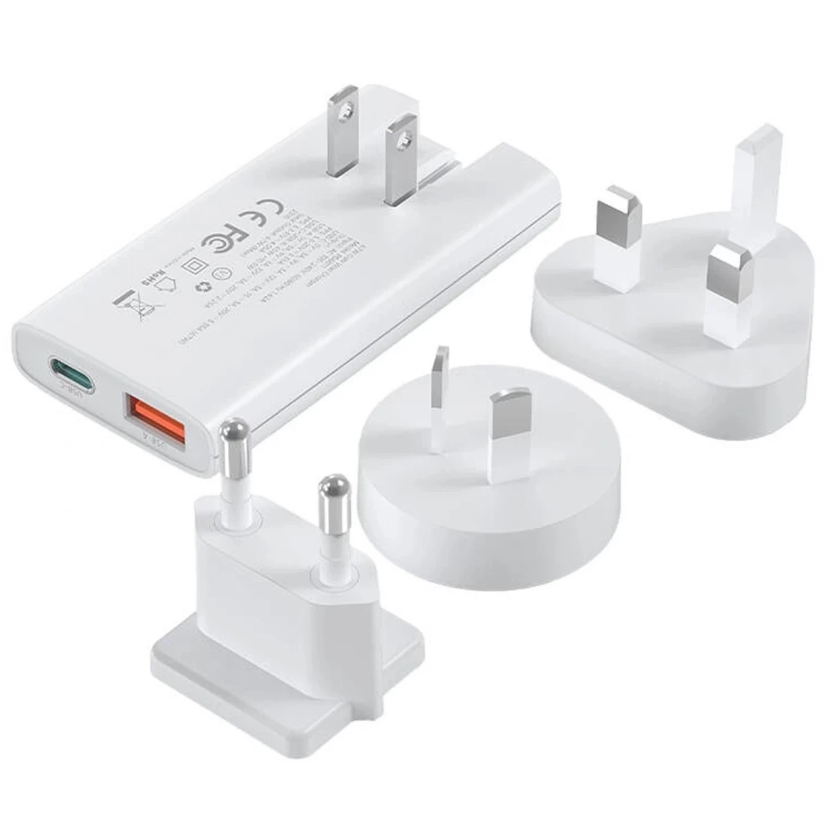 Usb-a Usb-c Gan Ultra 65 W Tinklo įkroviklis - Baltas