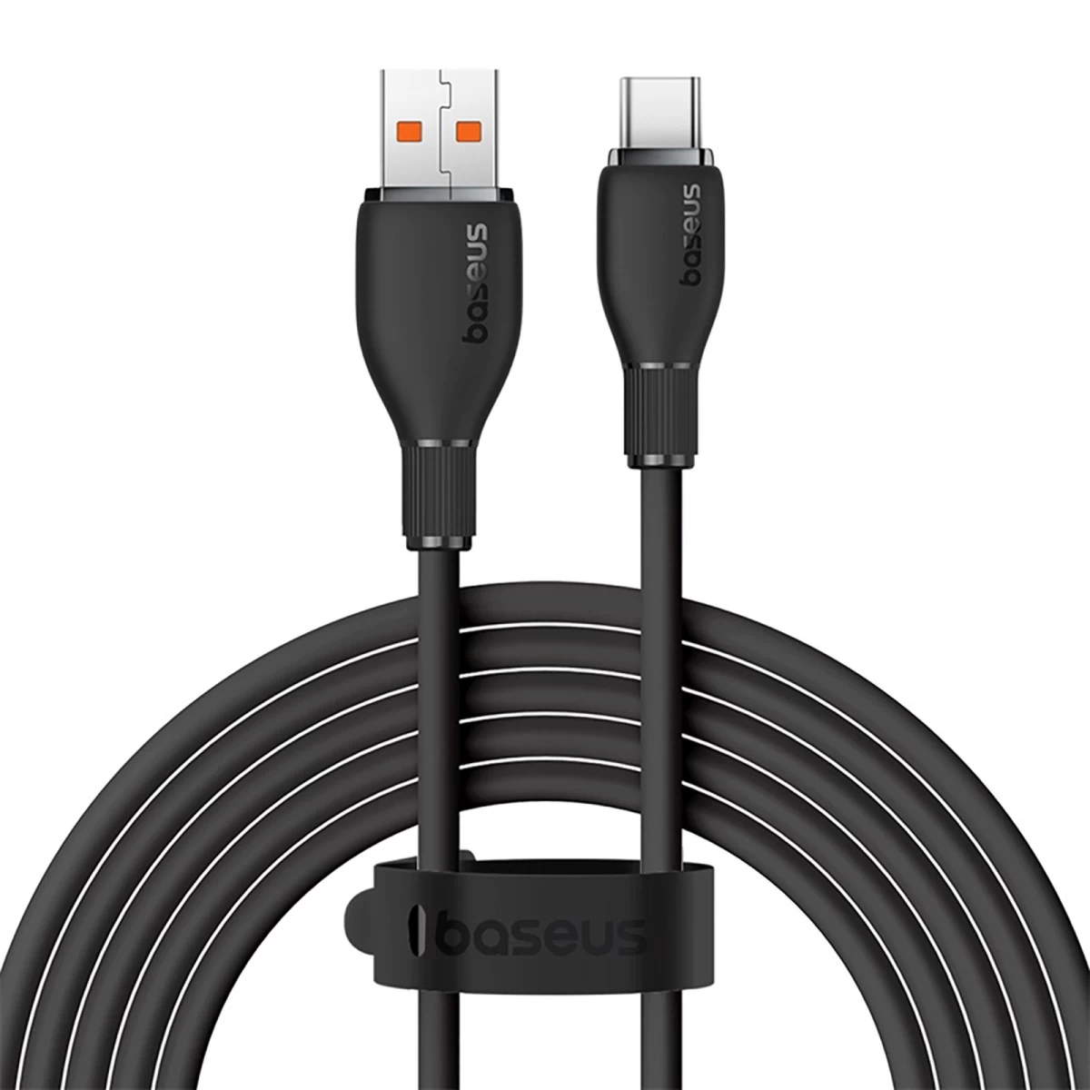 Usb-a – Usb-c Laidas „pudding“ 100 W, 1,2 M – Juodas