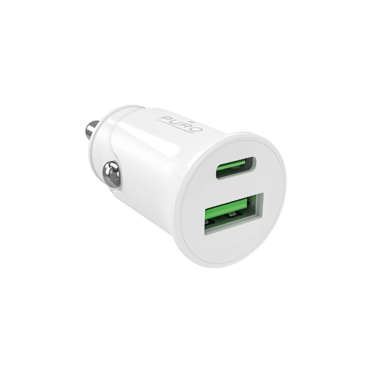 Usb-a Usb-c power Delivery 20 W Automobilinis įkroviklis - Baltas