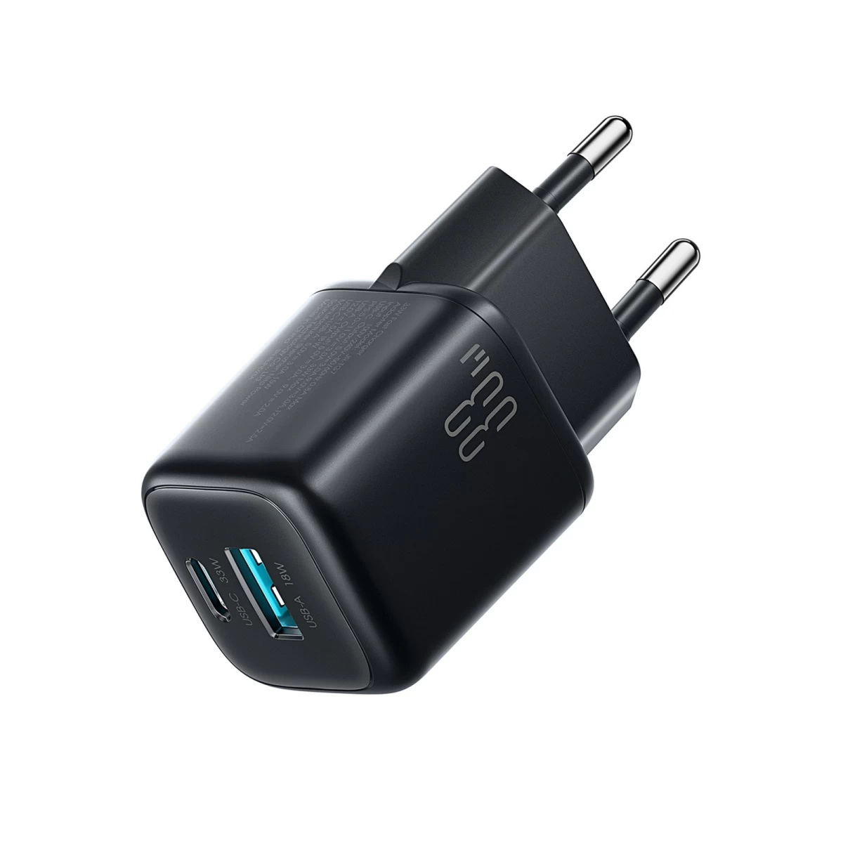 Usb-a Usb-c Tinklo įkroviklis 33 W - Juodas