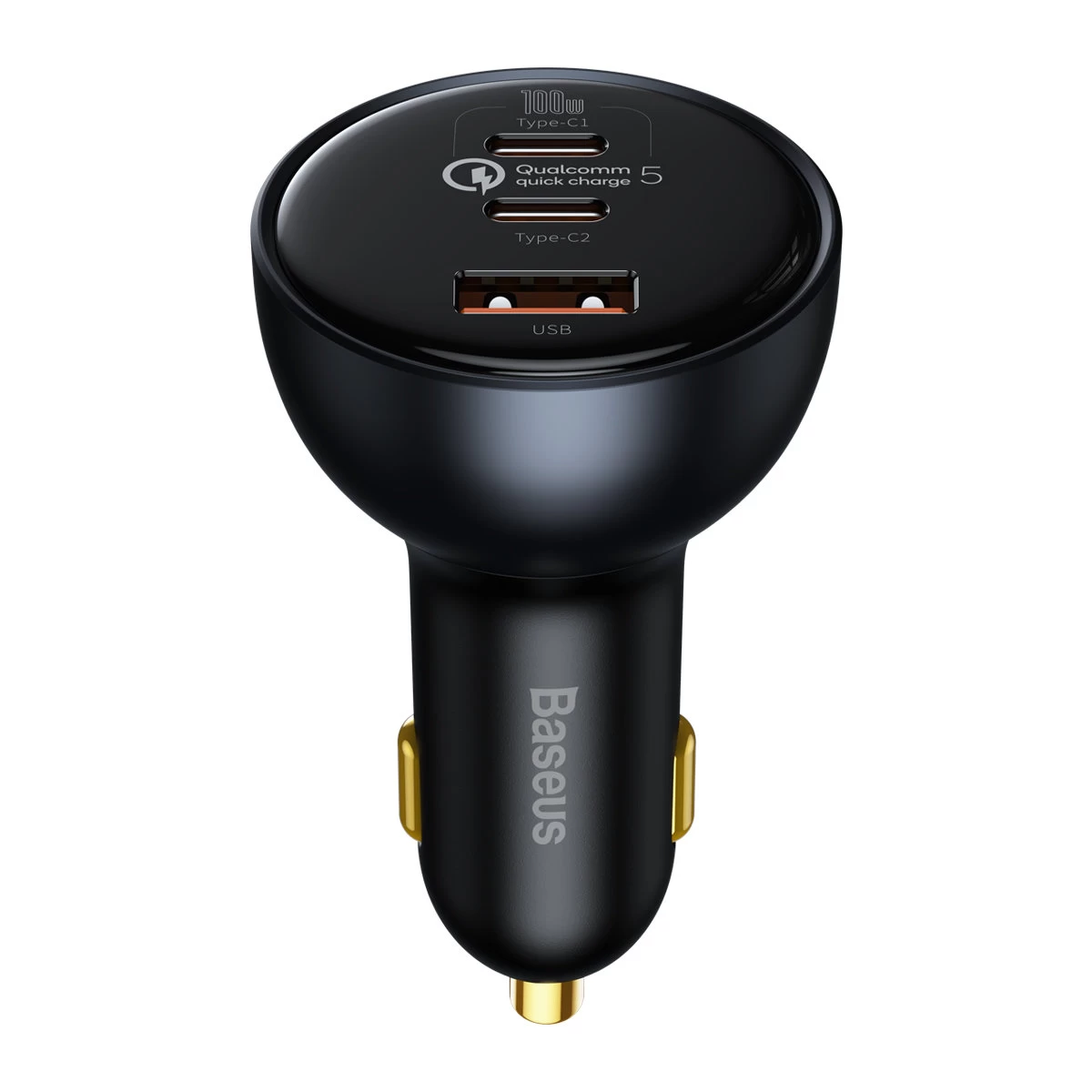 Usb-c 160w Pps Quick Charge 5 Pd Automobilinis įkroviklis Pilkos Spalvos