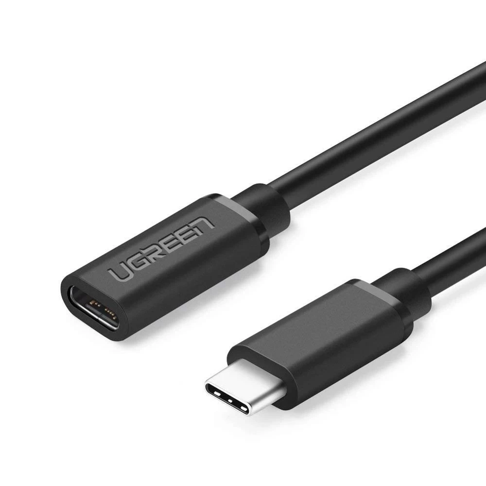 Usb-c 3.1 Kabelio Ilgintuvas 0,5 M, Juodas