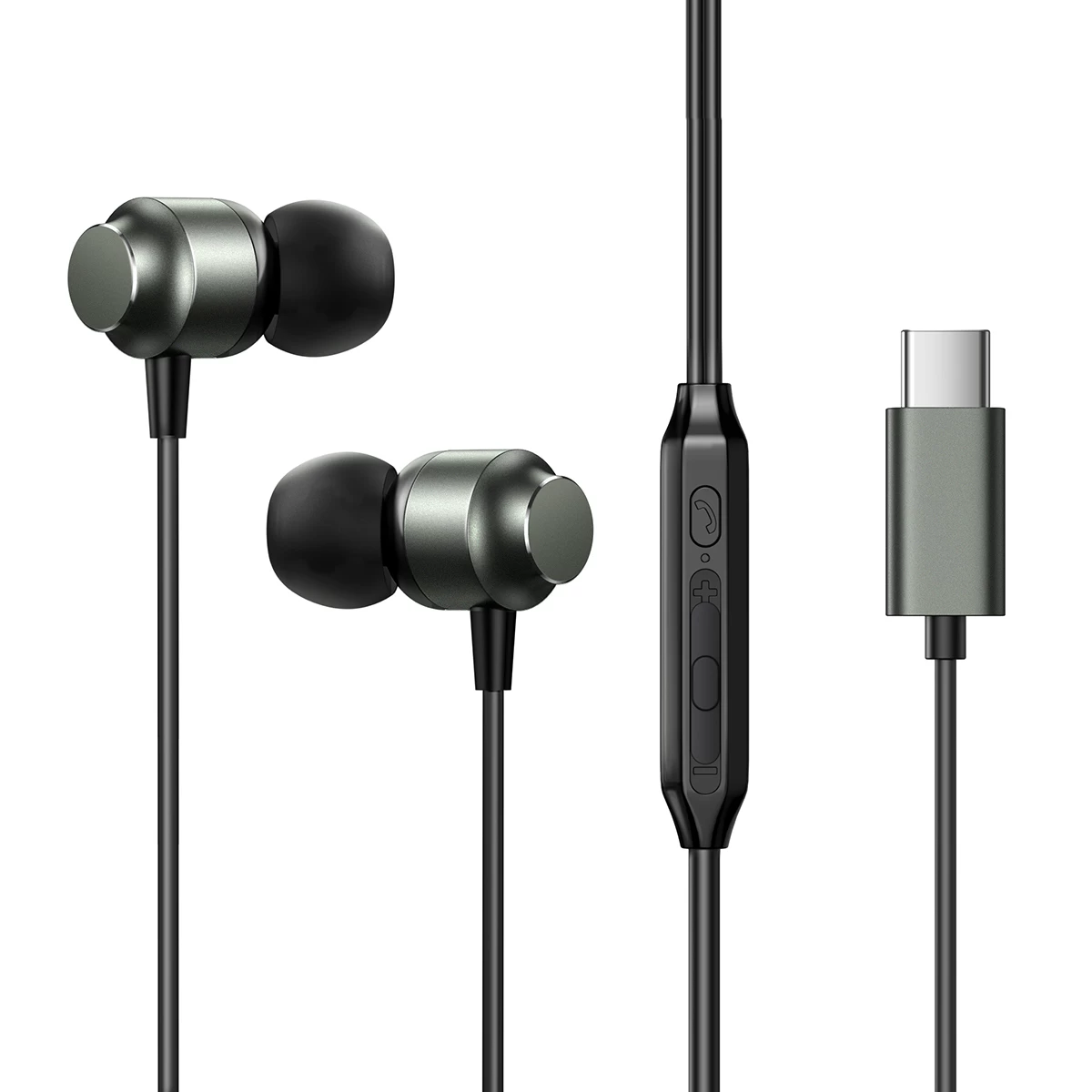 Usb-c Ausinės į Ausis Jr-ec06 Grey