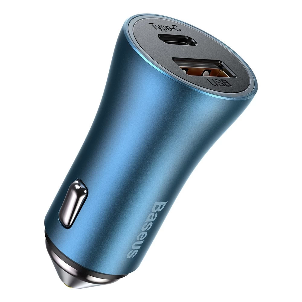 Usb-c Greitasis Automobilinis įkroviklis / Usb Golden Contactor Pro Mėlynos Spalvos