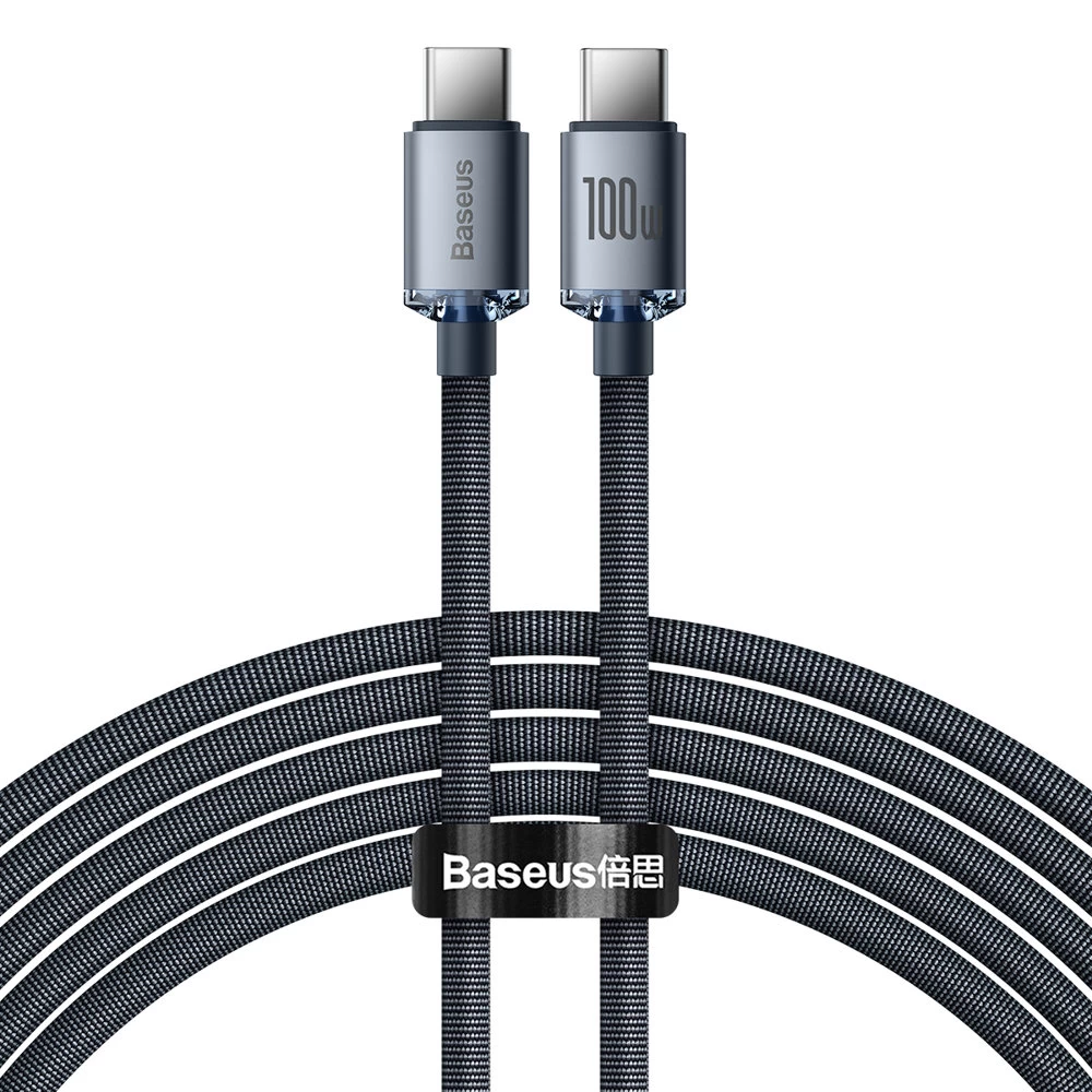 Usb-c Greitojo įkrovimo Ir Duomenų Perdavimo Kabelis Usb-c 100w 2 M Juodas