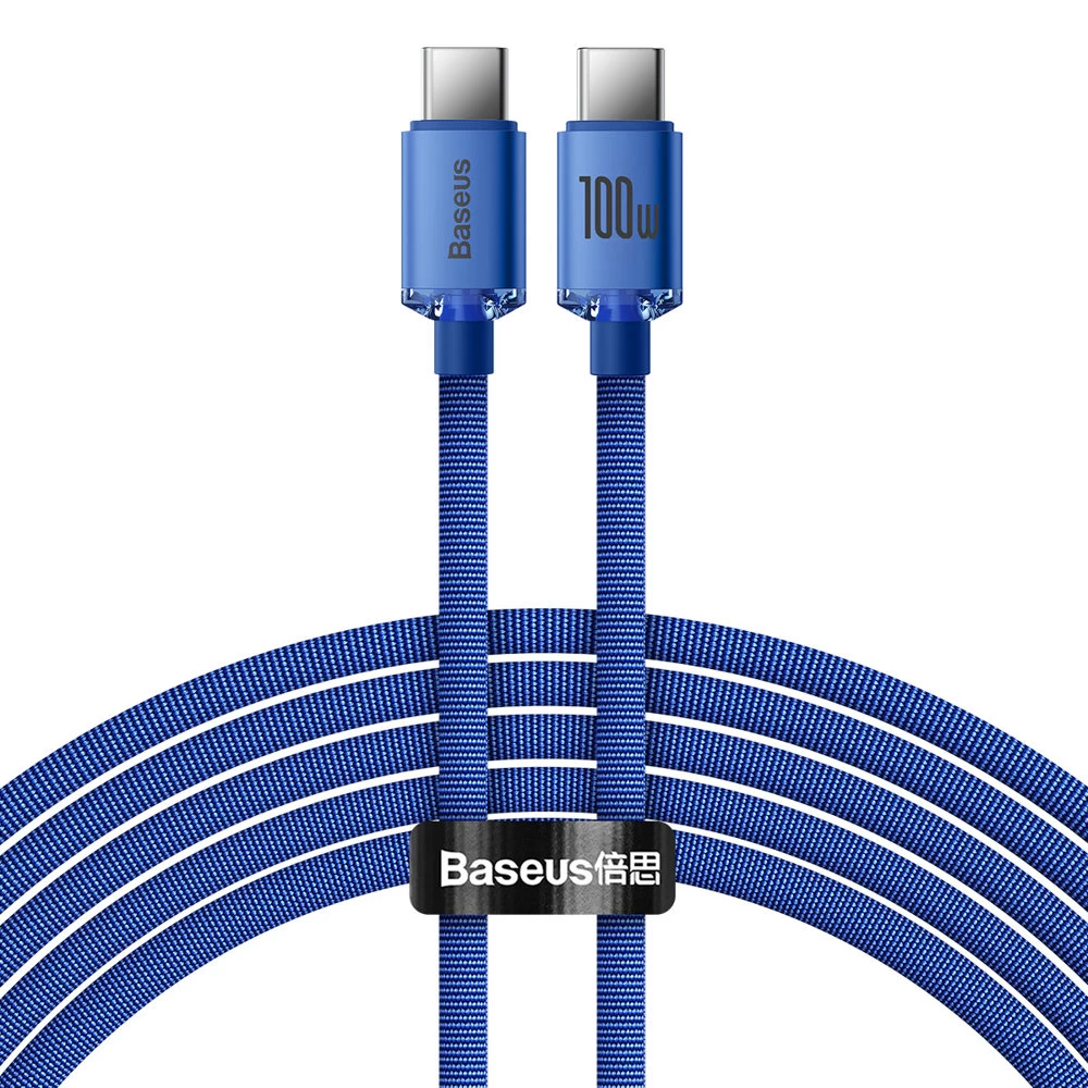 Usb-c Greitojo įkrovimo Ir Duomenų Perdavimo Kabelis Usb-c 100w 2 M Mėlynas