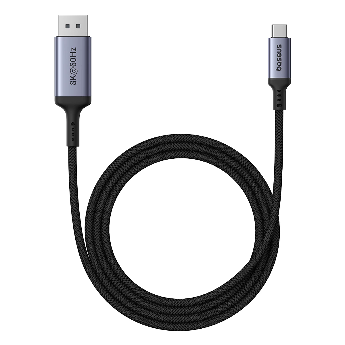 Usb-c į Displayport 1.4 Hd 8k 60hz 2 M Vienkryptis Kabelis, Juodas