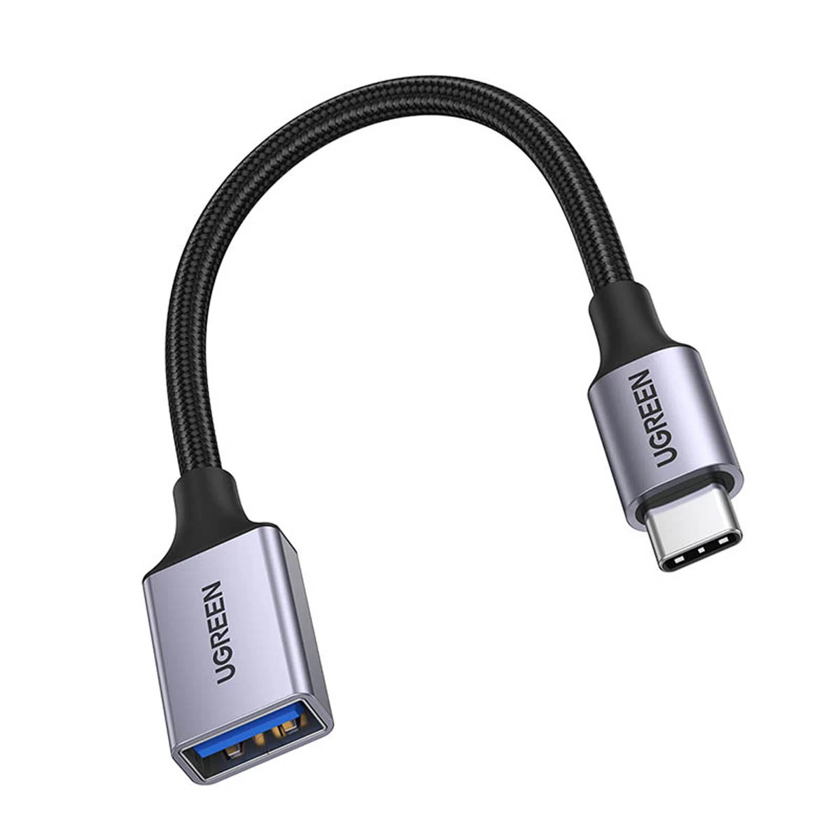 Usb-c į Usb-a 5gb/s Kabelio Adapteris 15 Cm, Juodas Usb-c į Usb-a 5gb/s Kabelio Adapteris 15 Cm, Juodas
